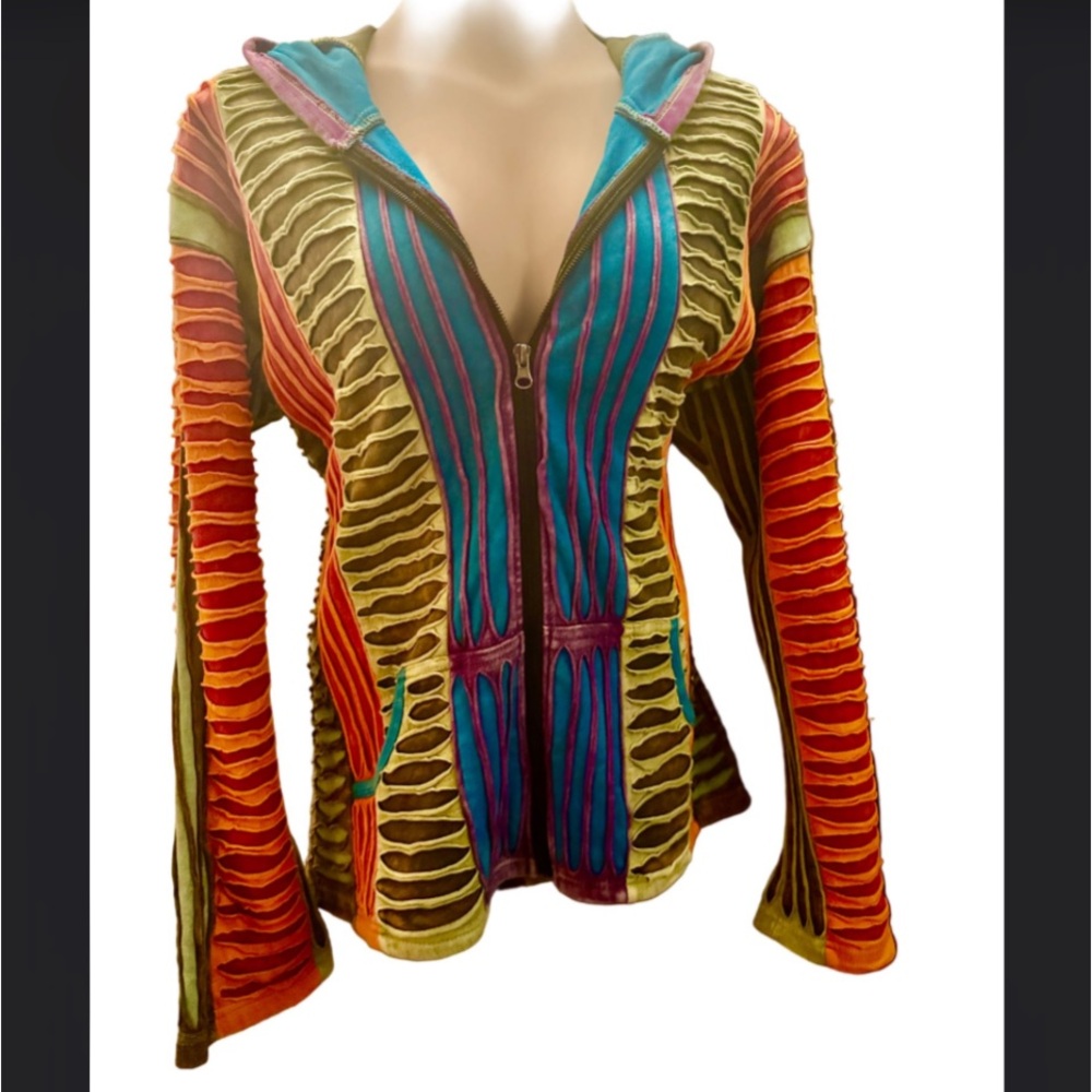 Colorful Women's Jacket with Unique Design New without tags